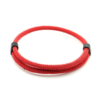 Verstellbares Rotes Fadenarmband – Minimalistisch, Yoga & Meditation